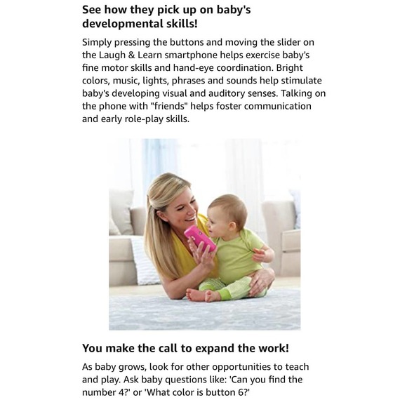 Fisher Price Laugh & Learn Smart Phone Musical Toy smart phone Baby . - Picture 4 of 6